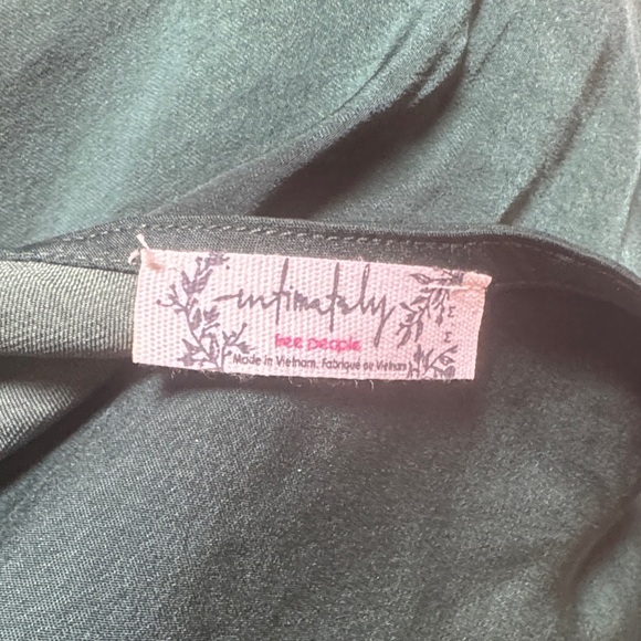 Elegant Dark Green Mini Dress - Picture 4 of 4